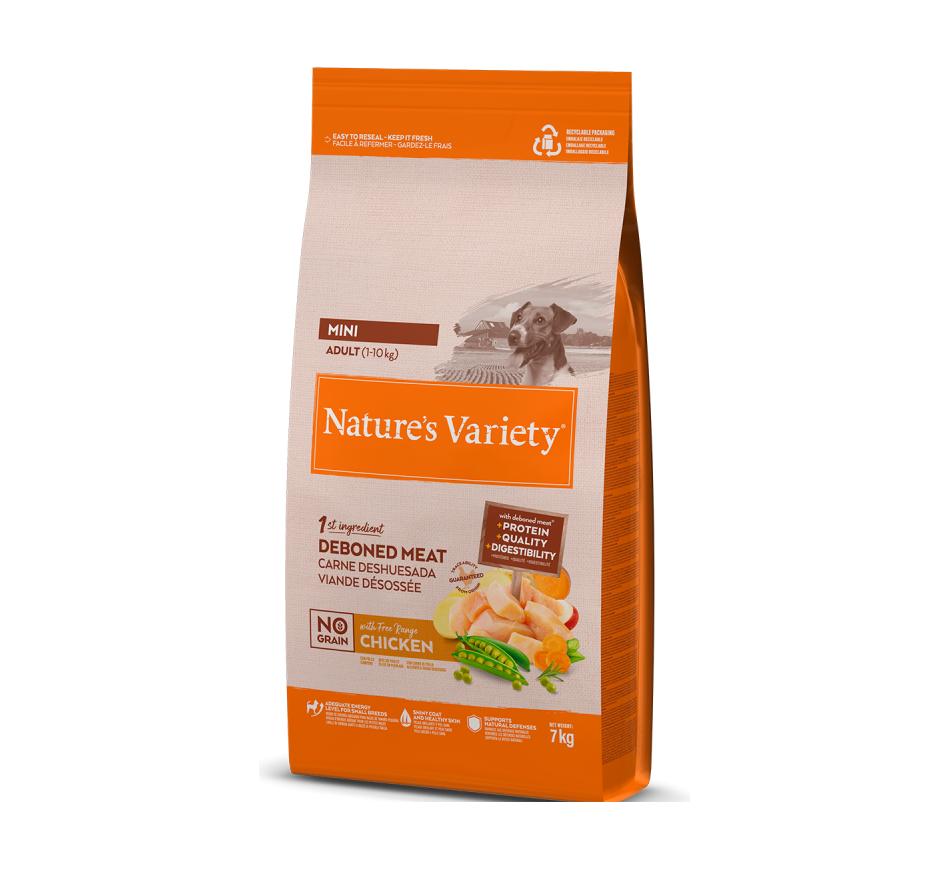 Nature's Variety No Grain Cão Adulto Mini - Frango do Campo