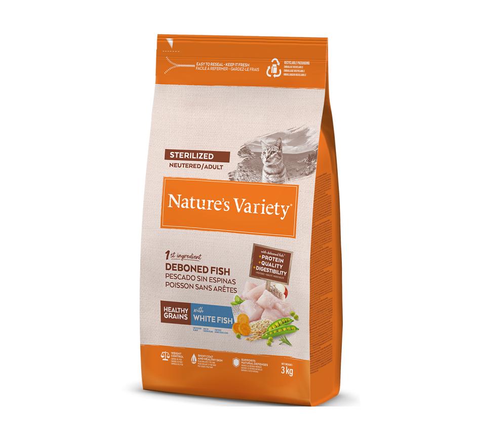 Nature's Variety Healthy Grain Gato Esterelizado - Peixe Branco