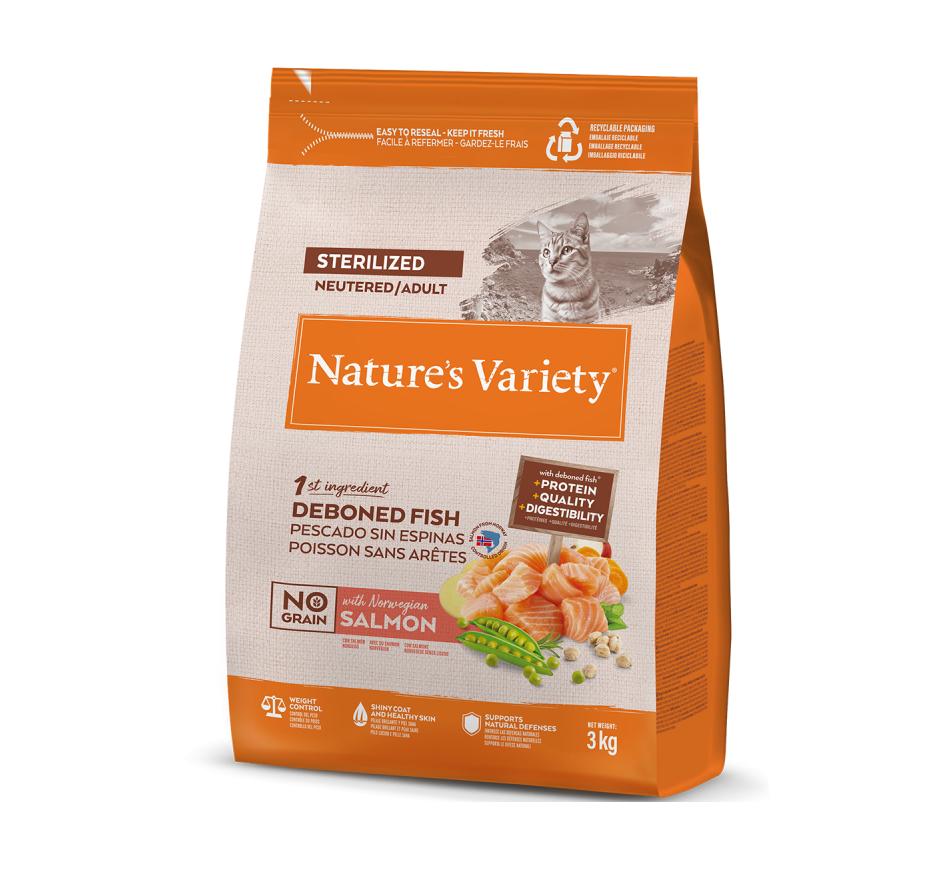Nature's Variety No Grain Gato Esterelizado - Salmão da Noruega