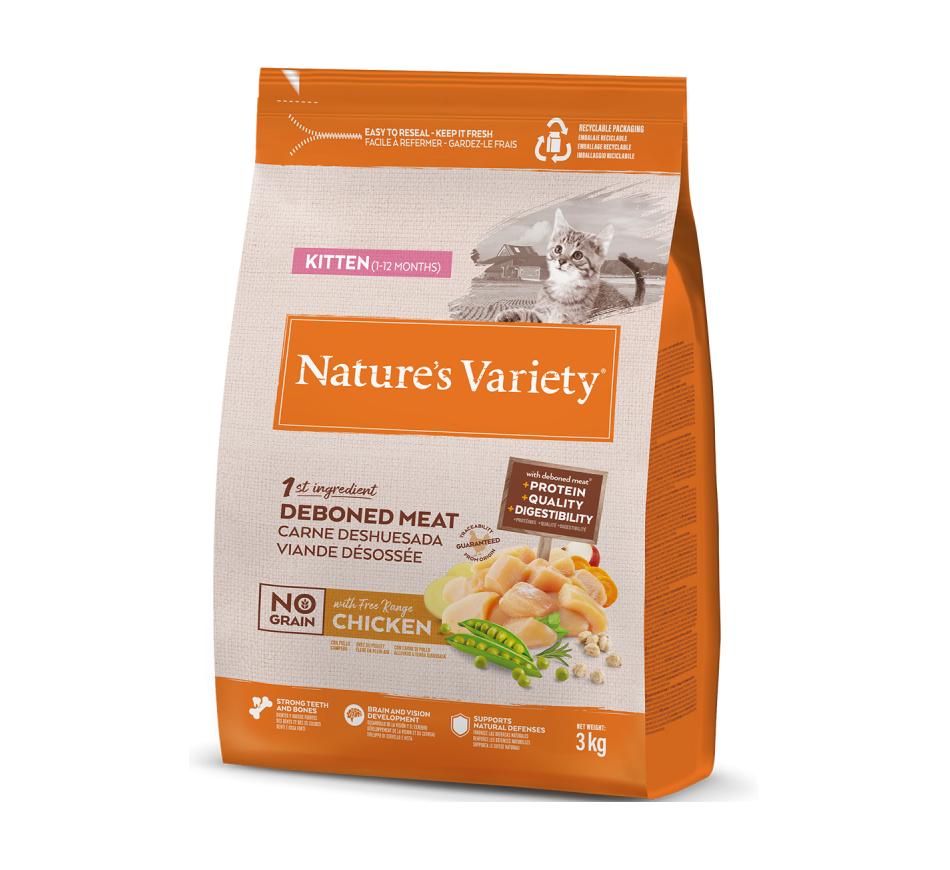 Nature's Variety No Grain Kitten - Frango do Campo
