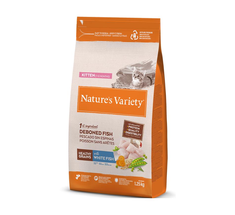 Nature's Variety Healthy Grain Kitten - Peixe Branco