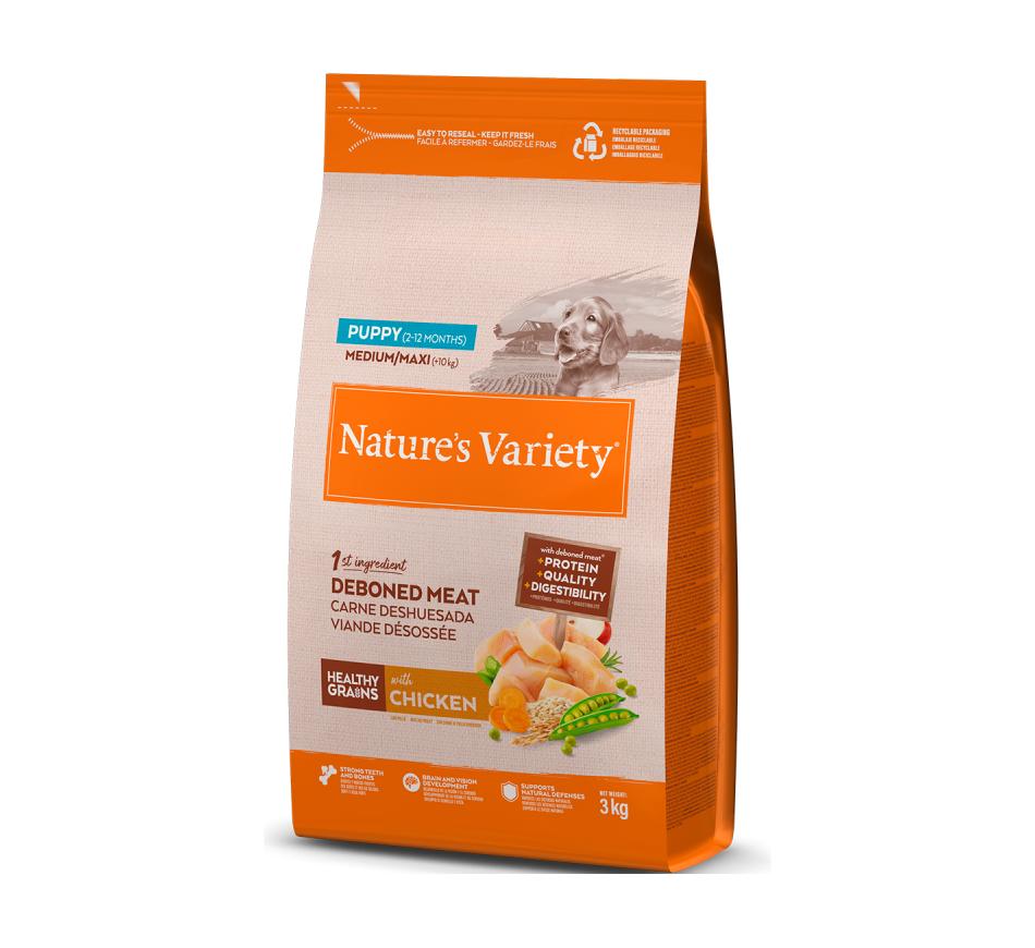 Nature's Variety Healthy Grain Cão Puppy Medium/Maxi - Frango
