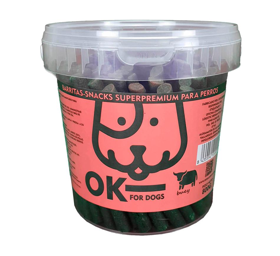 Ok For Dogs Snacks Superpremium Barritas - Vaca