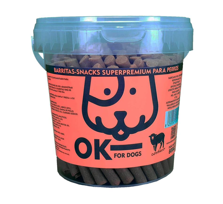 Ok For Dogs Snacks Superpremium Barritas - Cordeiro