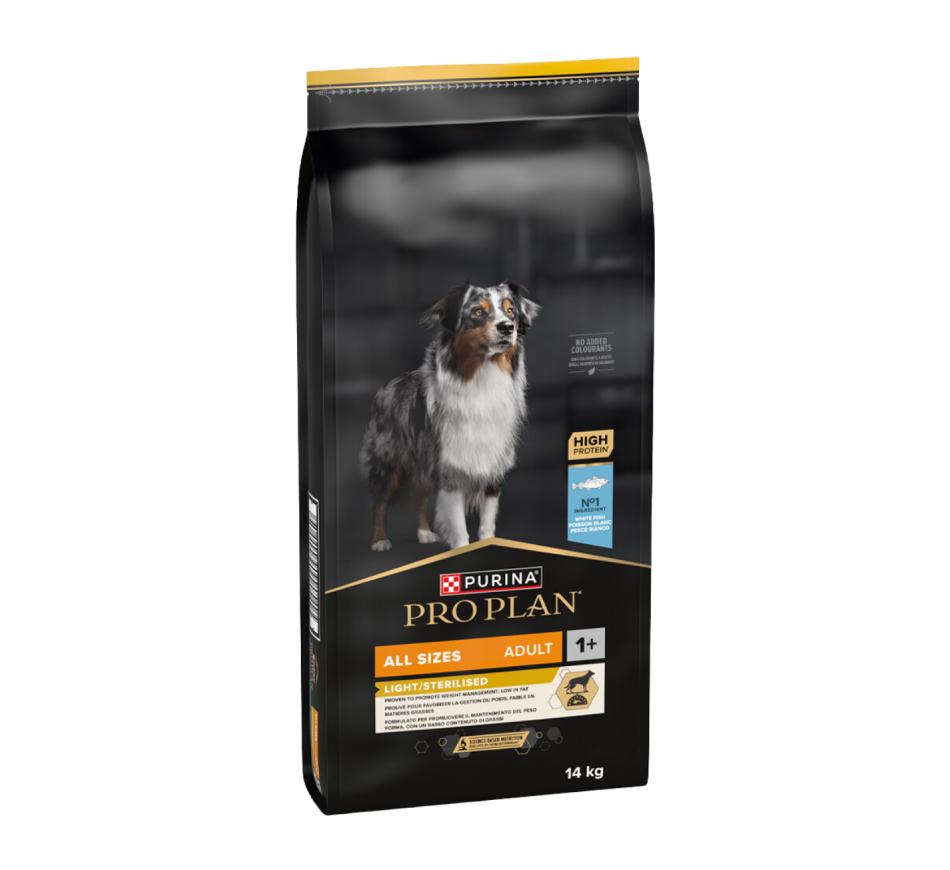 Pro Plan Cão Light Sterilised All Size Adult Peixe Oceano