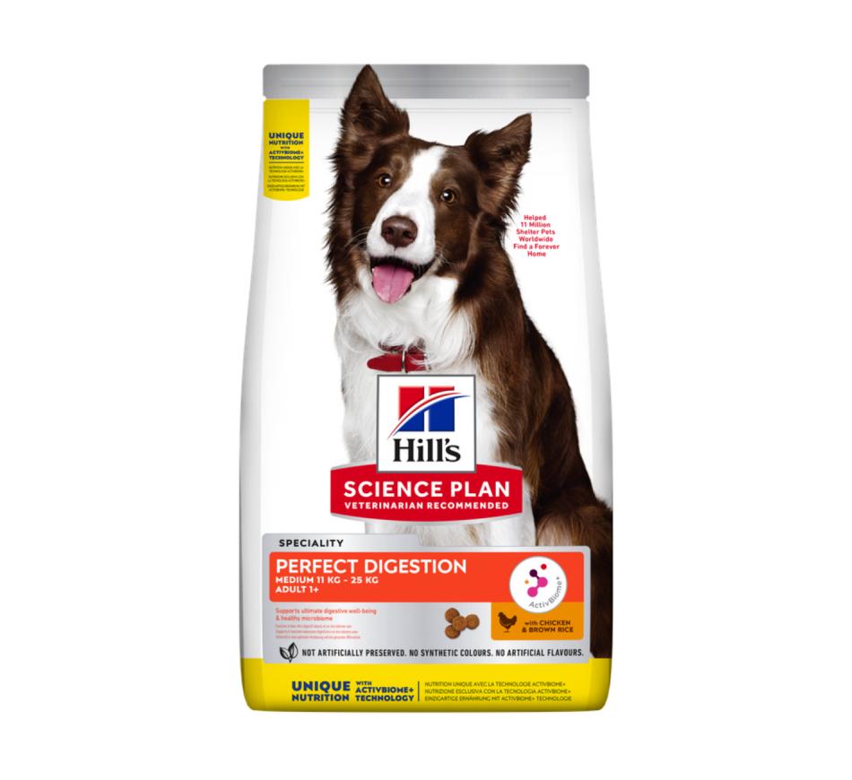 Hill's Science Plan Cão Adulto Perfect Digestion Raça Média com Frango