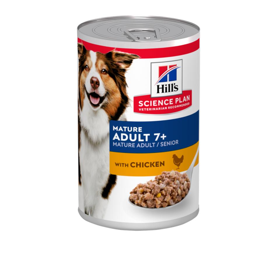 Hill's Science Plan Cão Adulto Maturo 7+ Frango (Lata)