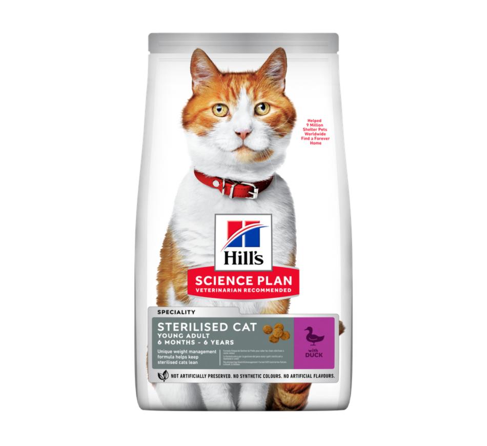 Hill's Science Plan Gato Adulto Esterilizado Pato