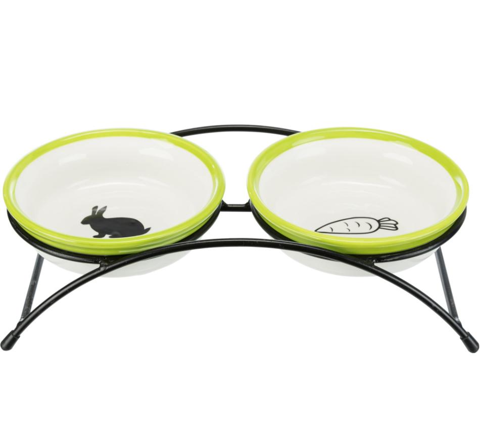 Gamela Dupla em Cerâmica/Metal para Roedores Trixie