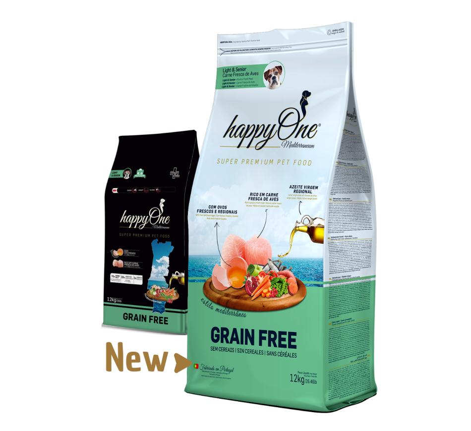 Happyone Mediterraneum Cão Light & Senior Carne Fresca Aves