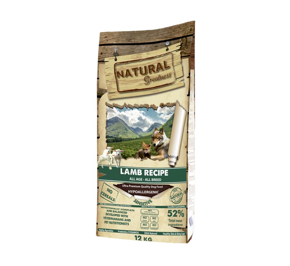 Natural Greatness Cão Sensitive - Borrego