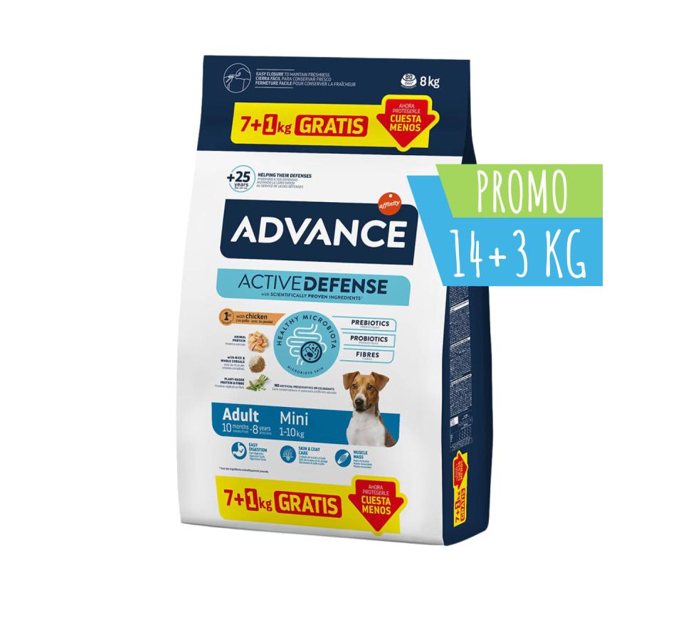 Advance Adult Mini - Chicken & Rice 7+1kg