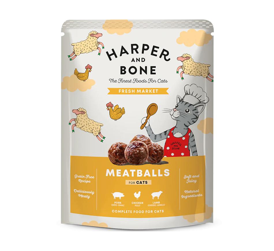 Harper and Bone Gato Adulto Ração Húmida Fresh Market