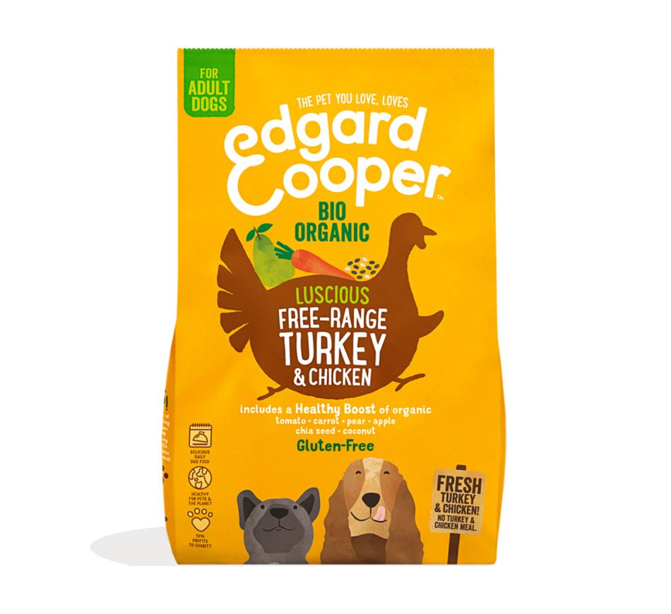 Edgard & Cooper Ração Seca Cão Adulto - Perú e Frango Do Campo