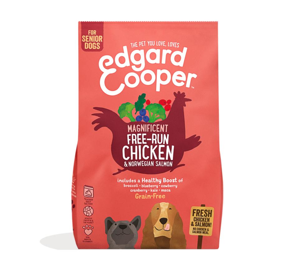Edgard & Cooper Ração Seca Cão Sénior Frango Campo e Salmão Noruega