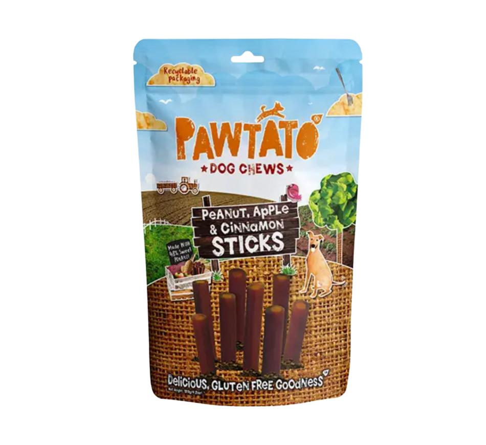 Benevo Pawtato Peanut, Apple & Cinnamon Sticks - Snack Hipoalergénico