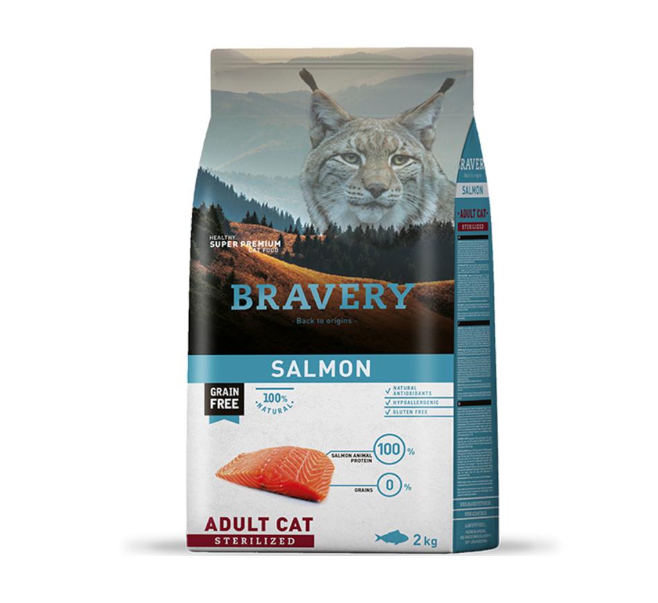 Bravery Cat Adult Sterilized - Salmão & Grain Free