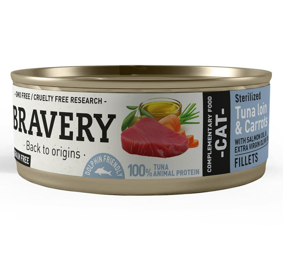 Bravery Cat wet Sterilized Tuna Loin & Carrot
