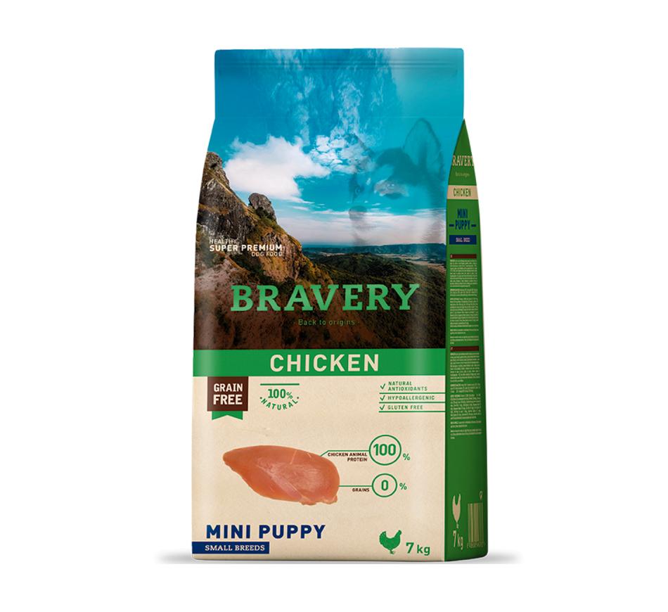 Bravery Puppy Mini/Small - Frango & Grain Free