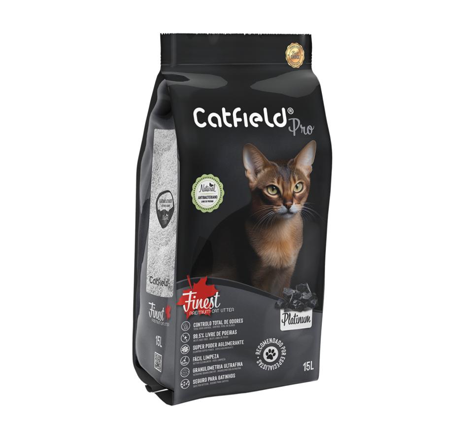 Catfield Finest Platinium Pro Premium - Areia Aglomerante para Gatos