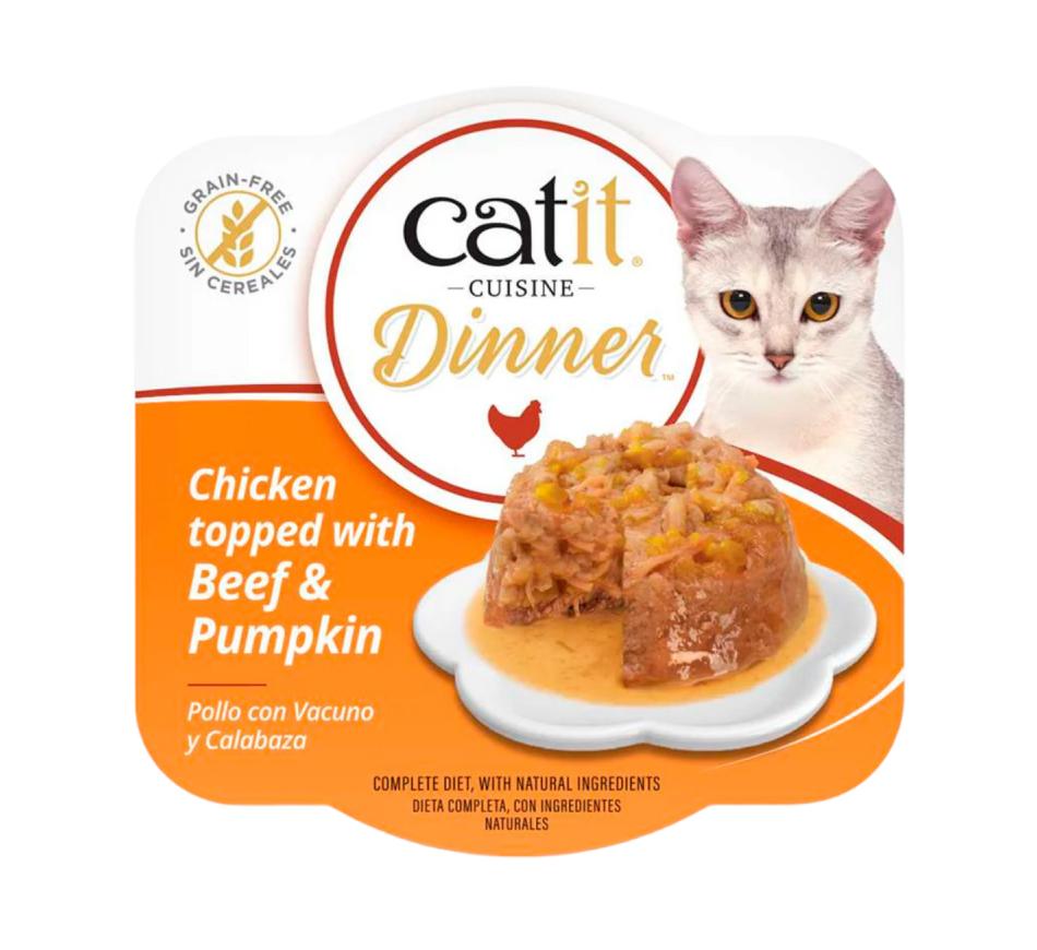 Catit Cuisine Dinner Frango e Carne Vaca com Abóbora