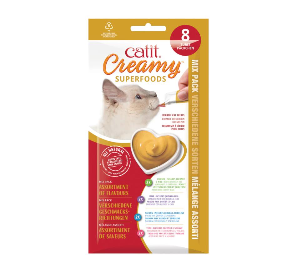 Catit Creamy Superfood Mix Pack 8