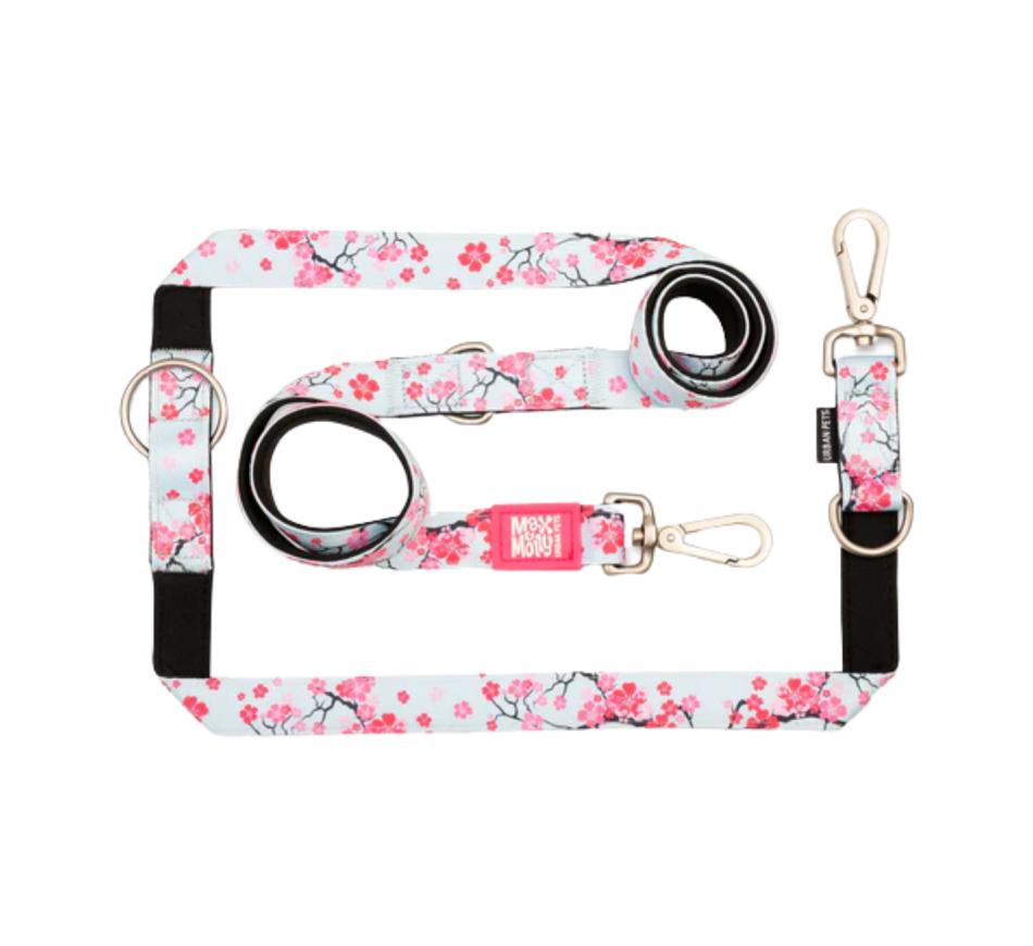 Trela Multifunções Cão Cherry Bloom - Max & Molly