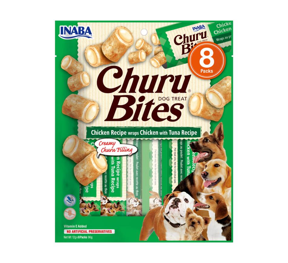 Churu Cão Bites Receita de Frango com Atum 