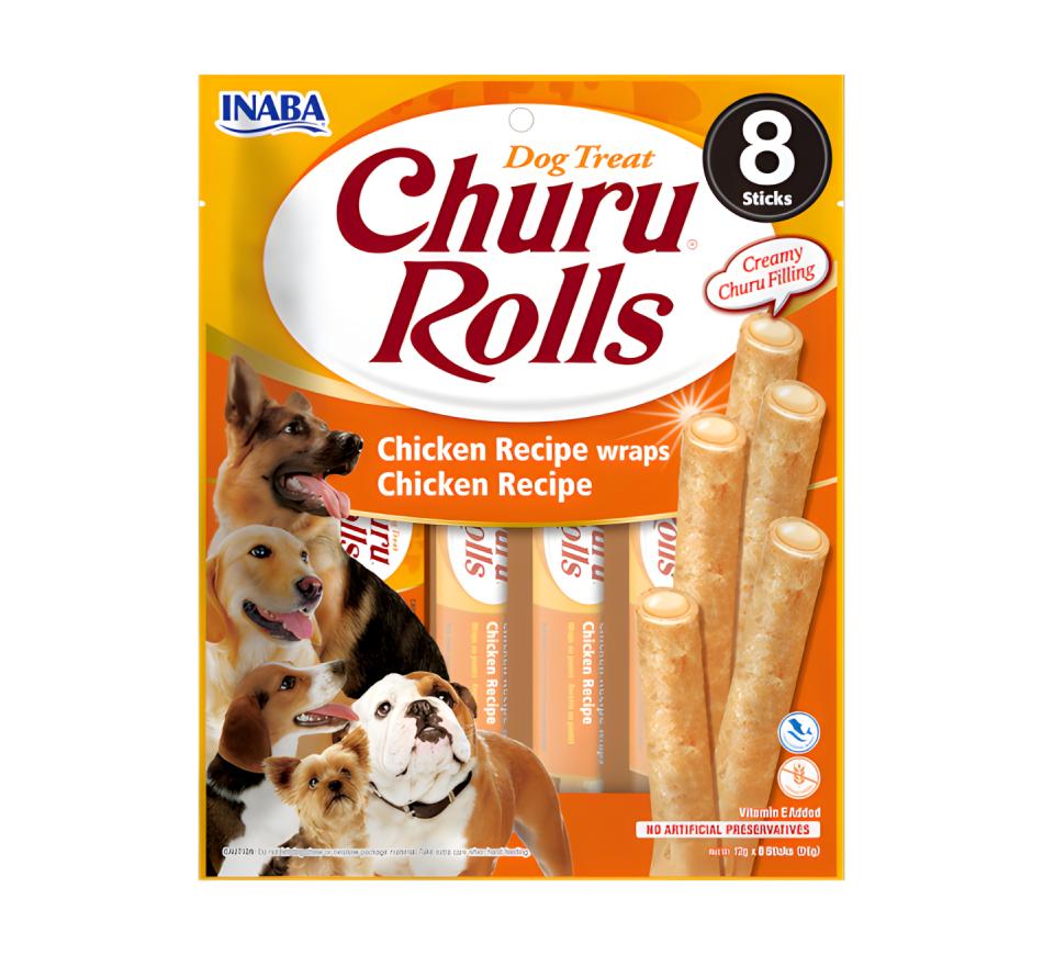 Churu Cão Rolls Receita de Frango 