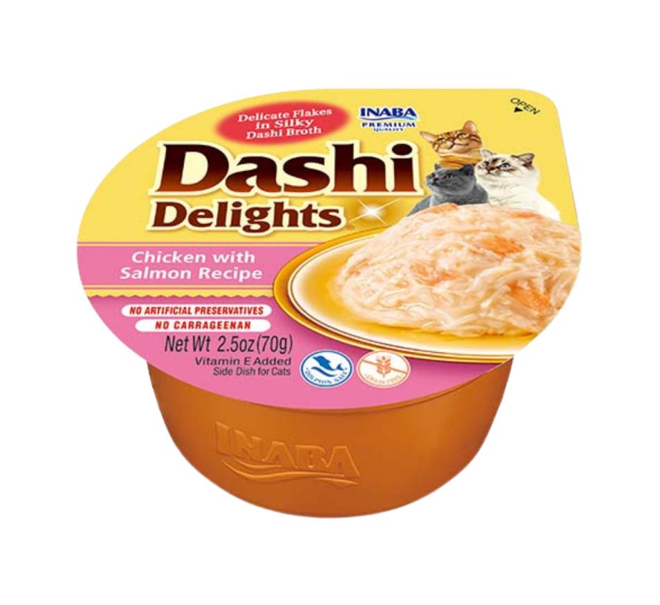 Churu Gato Dashi Delights Receita de Frango com Salmão 