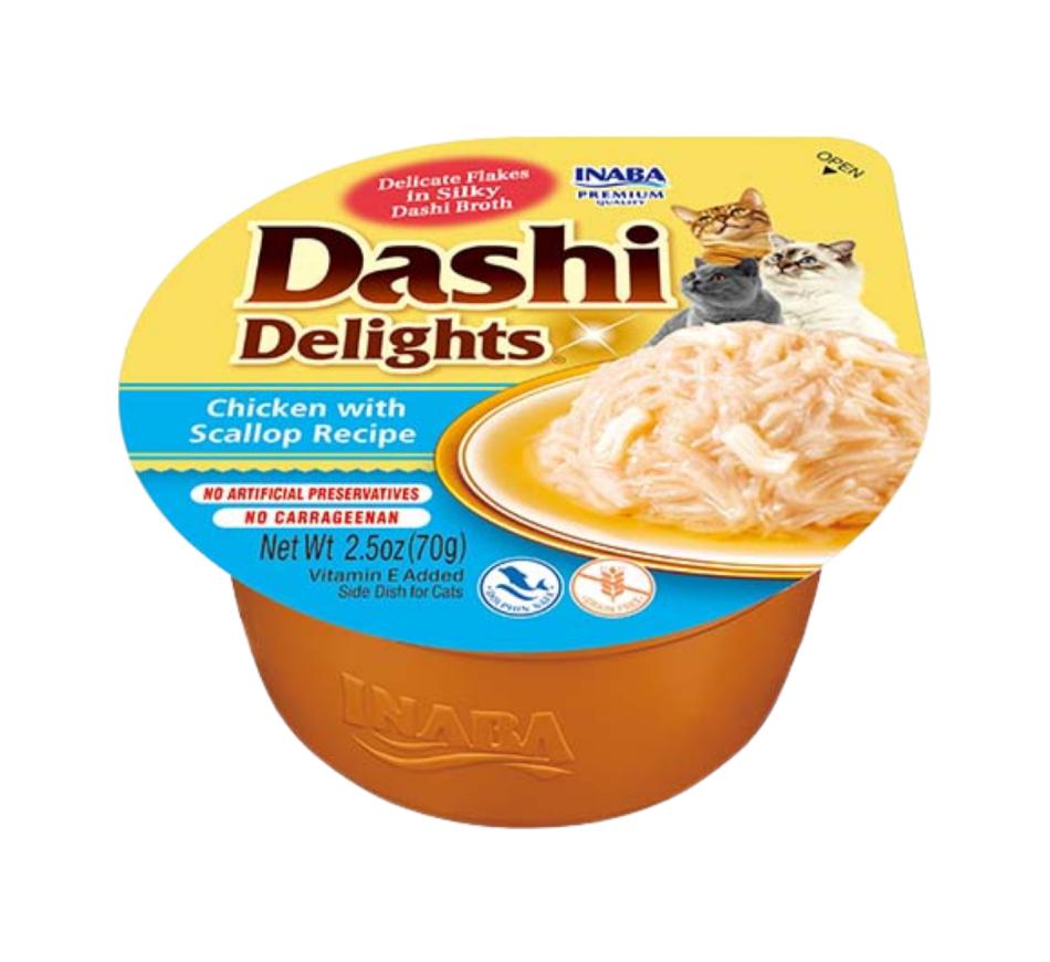 Churu Gato Dashi Delights Receita de Frango com Vieira 