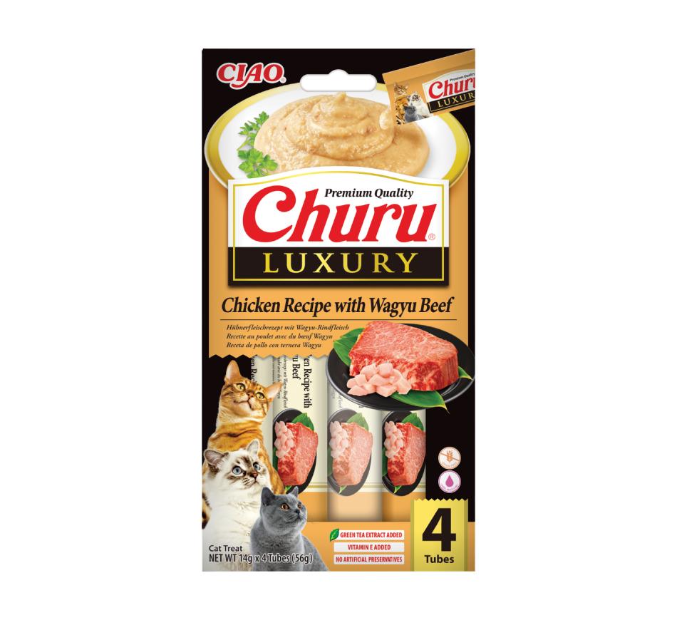 Churu Gato Luxury Receita de Frango com Carne Wagyu 