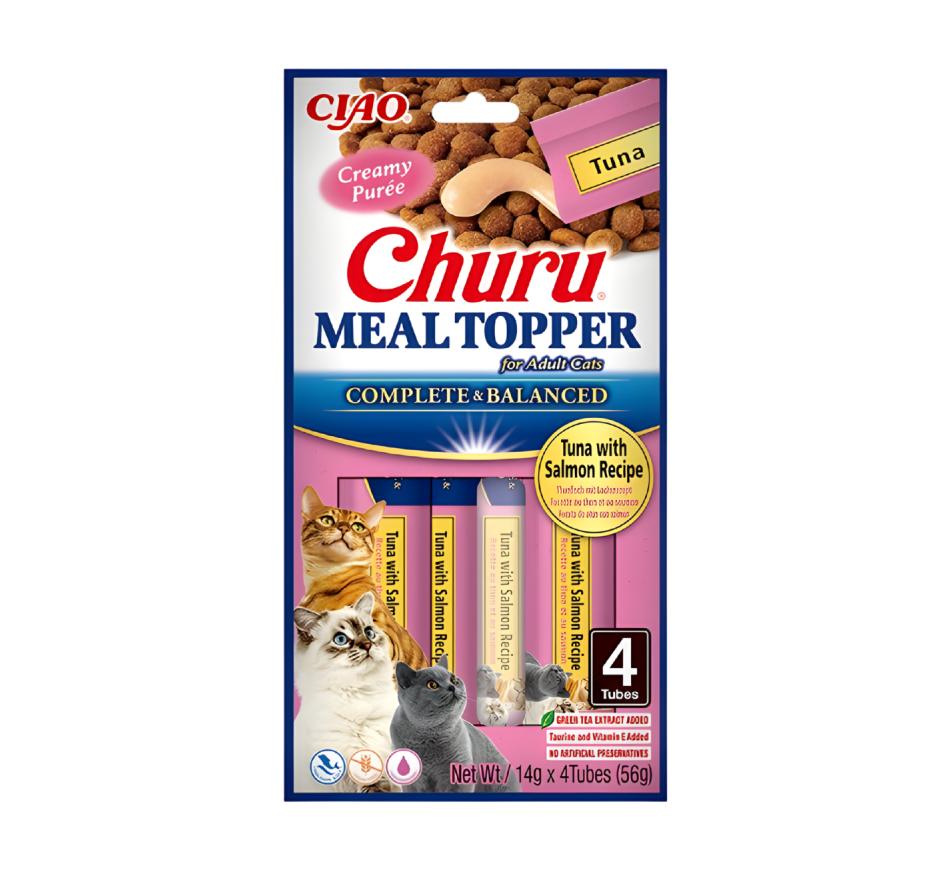 Churu Gato Meal Topper Receita de Atum com Salmão 