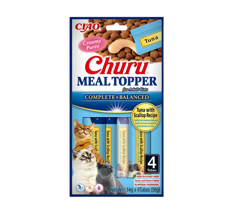 Churu Gato Meal Topper Receita de Atum com Vieira 