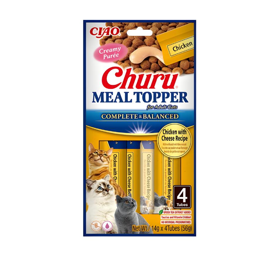 Churu Gato Meal Topper Receita de Frango com Queijo 