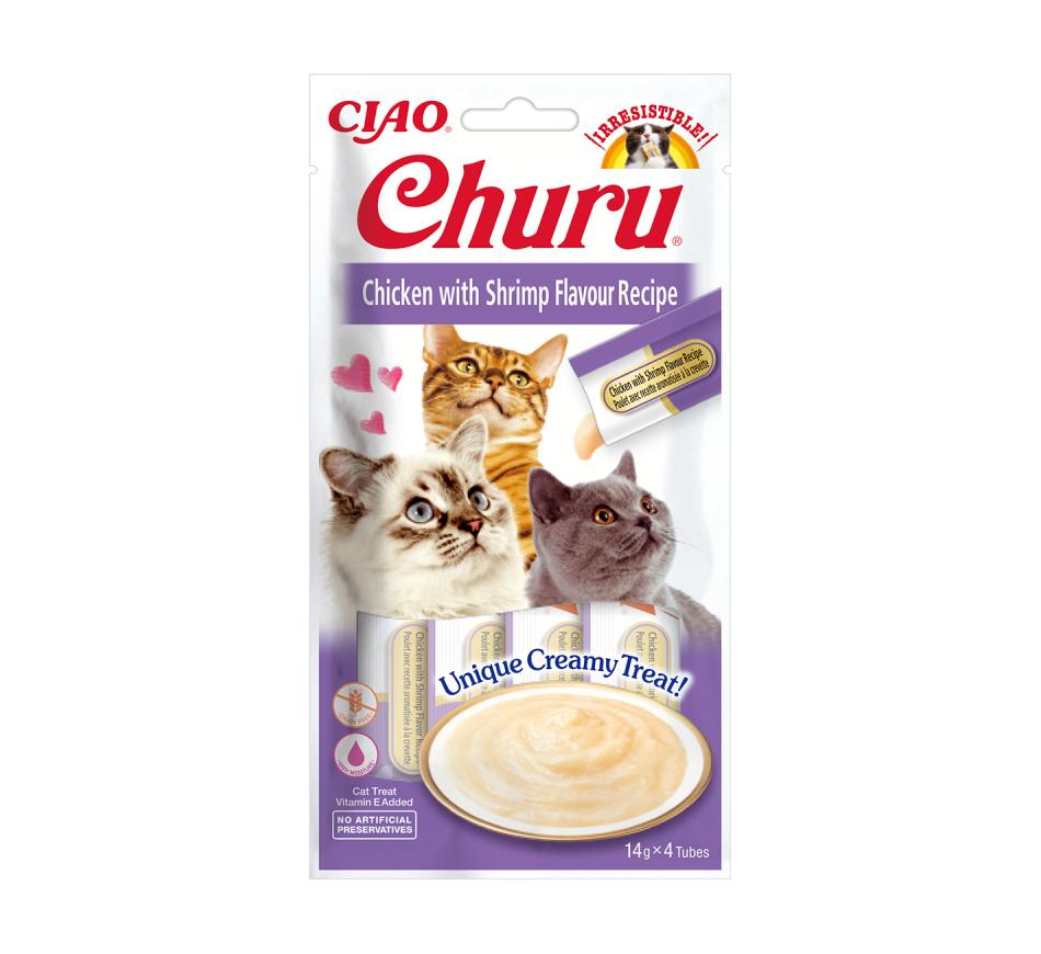 Churu Gato Receita de Frango com Gambas 