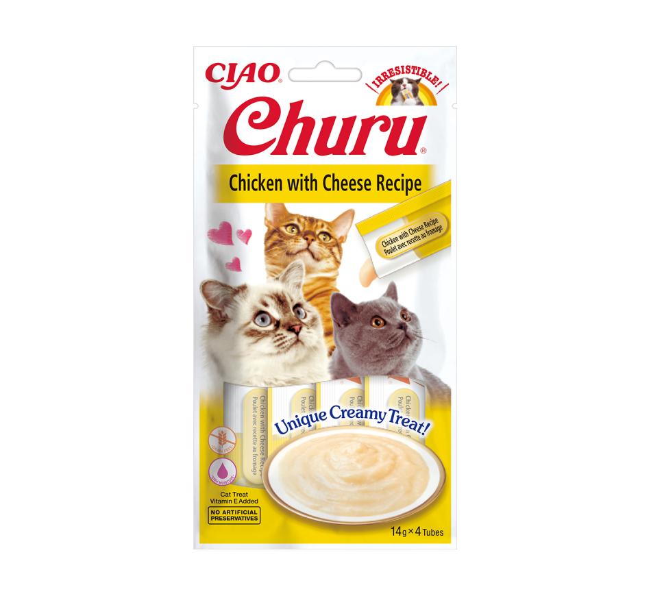 Churu Gato Receita de Frango com Queijo 