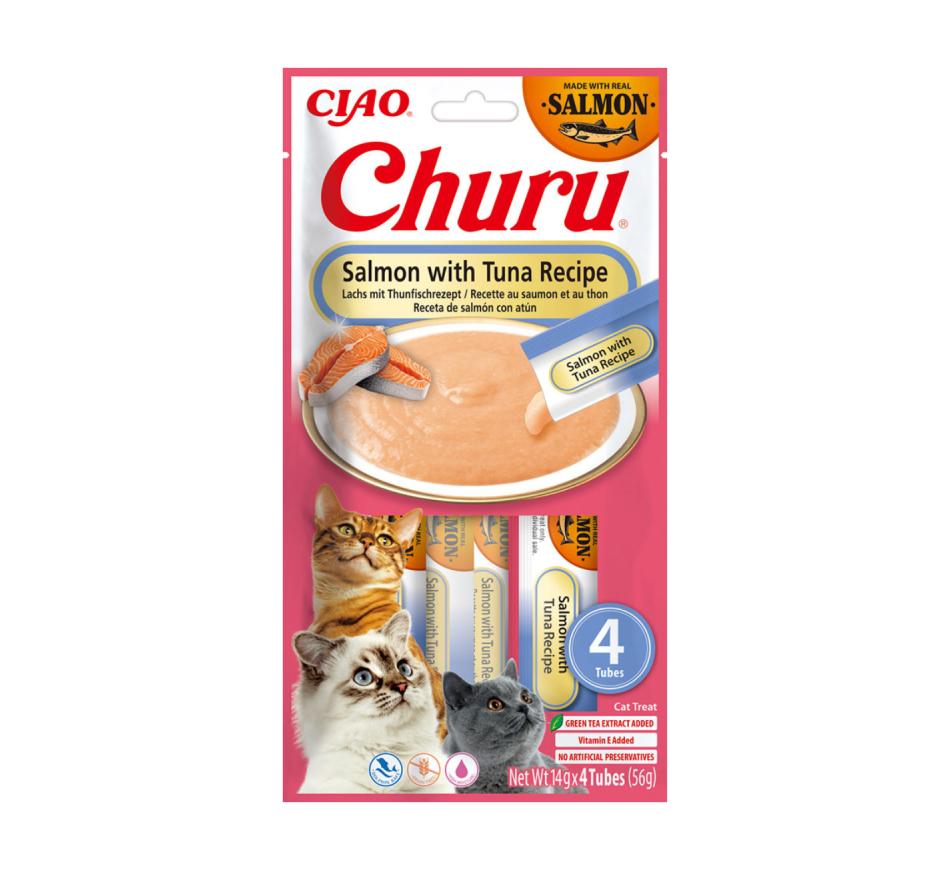 Churu Gato Receita de Salmão com Atum 