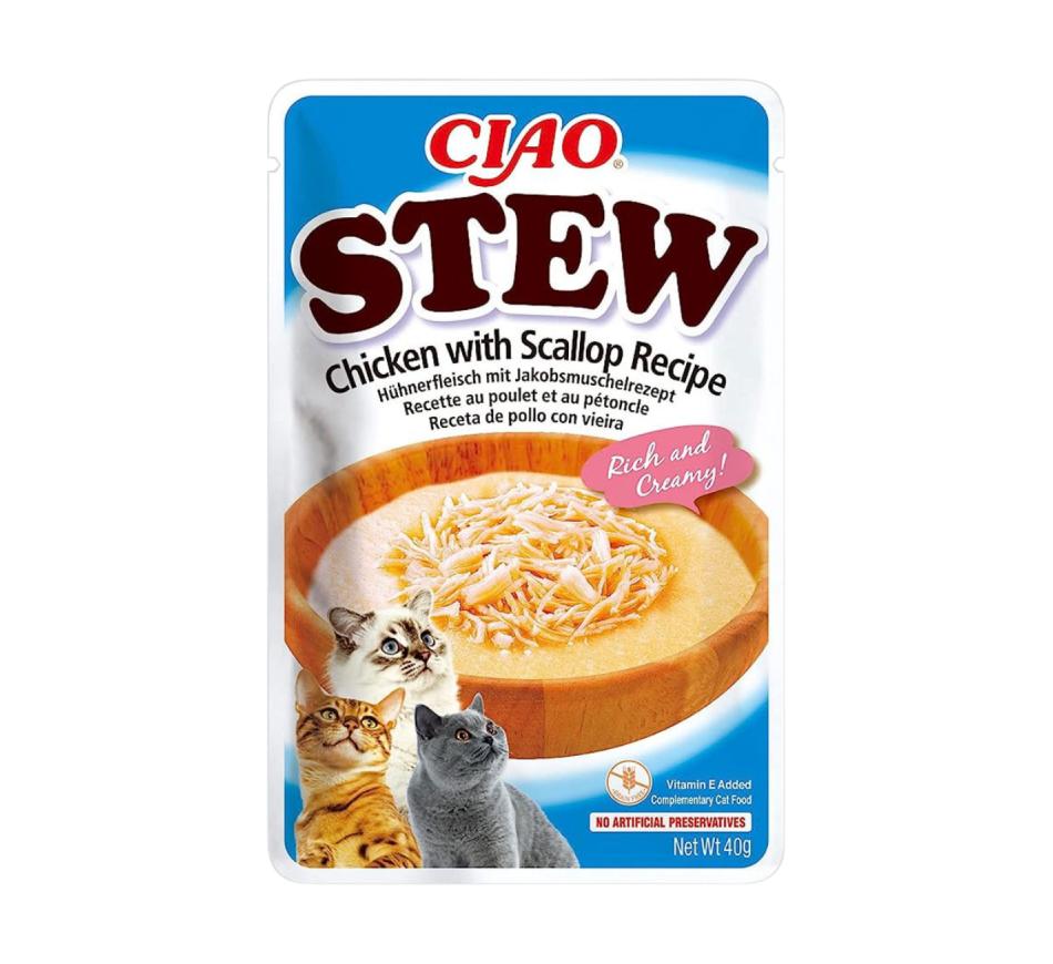 Churu Gato Stew Receita de Frango com Vieira 