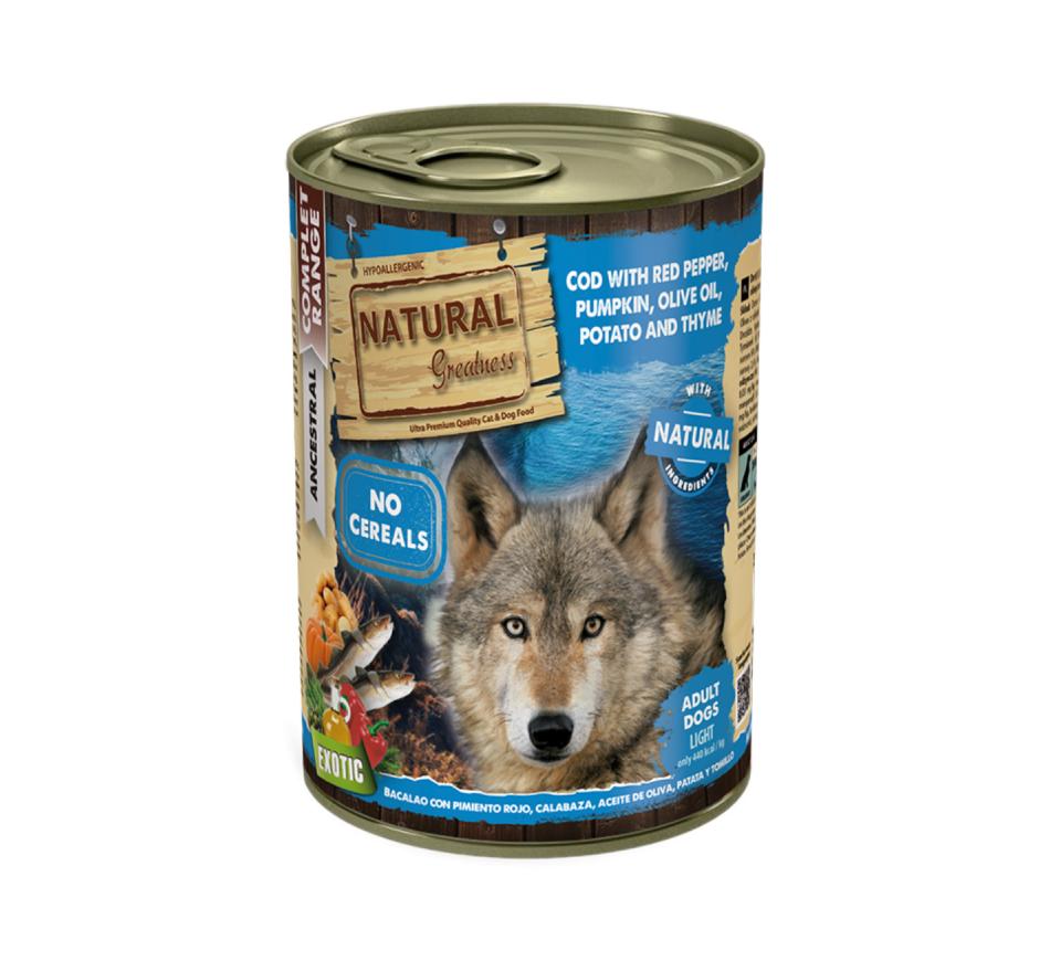 Natural Greatness Cão Bacalhau, pimentão vermelho, azeite, batata e tomilho