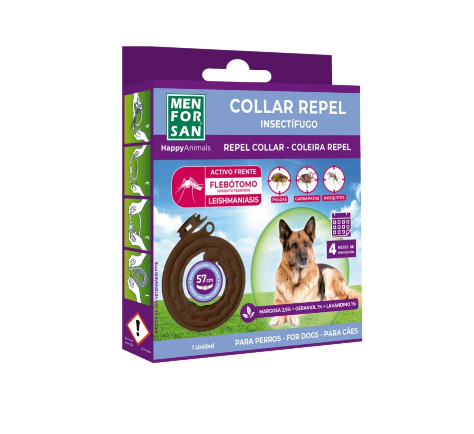 Coleira Anti-Insetos Natural para Cães - MenForSan