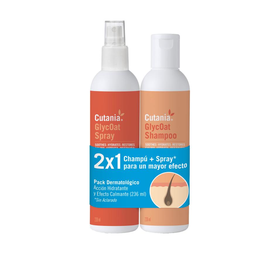 Cutania GlycOat Pack Champo + Spray 