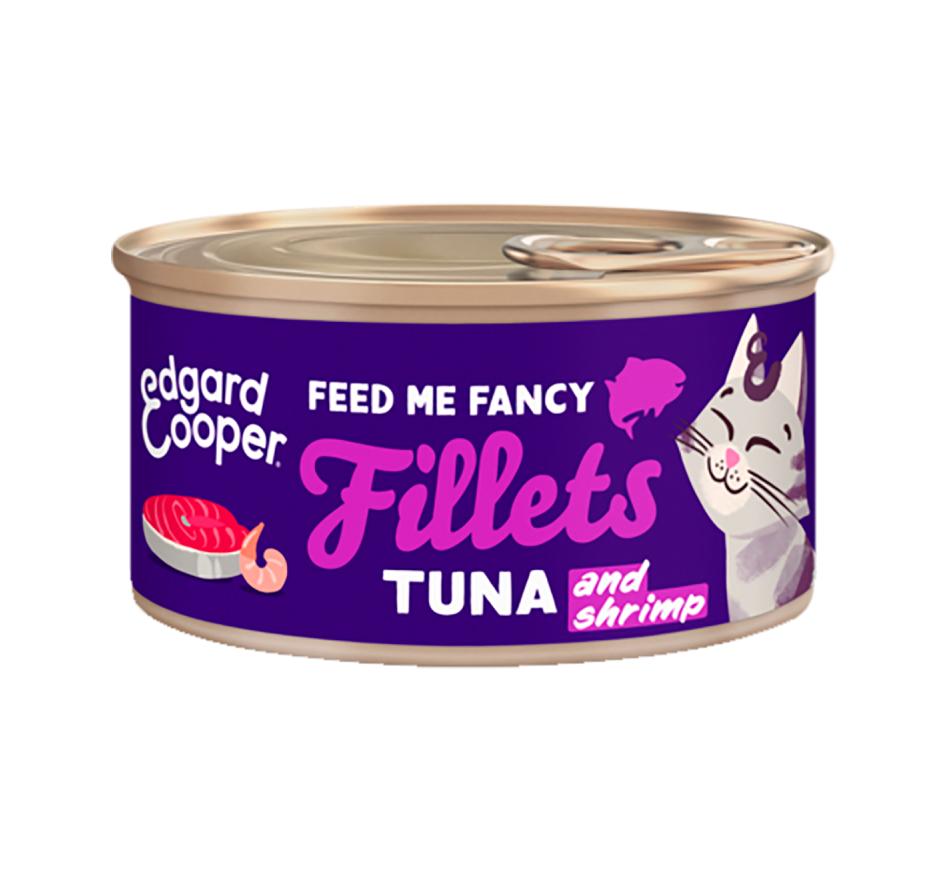 Edgard & Cooper Ração Húmida Gato em Filetes de Atum e Camarão