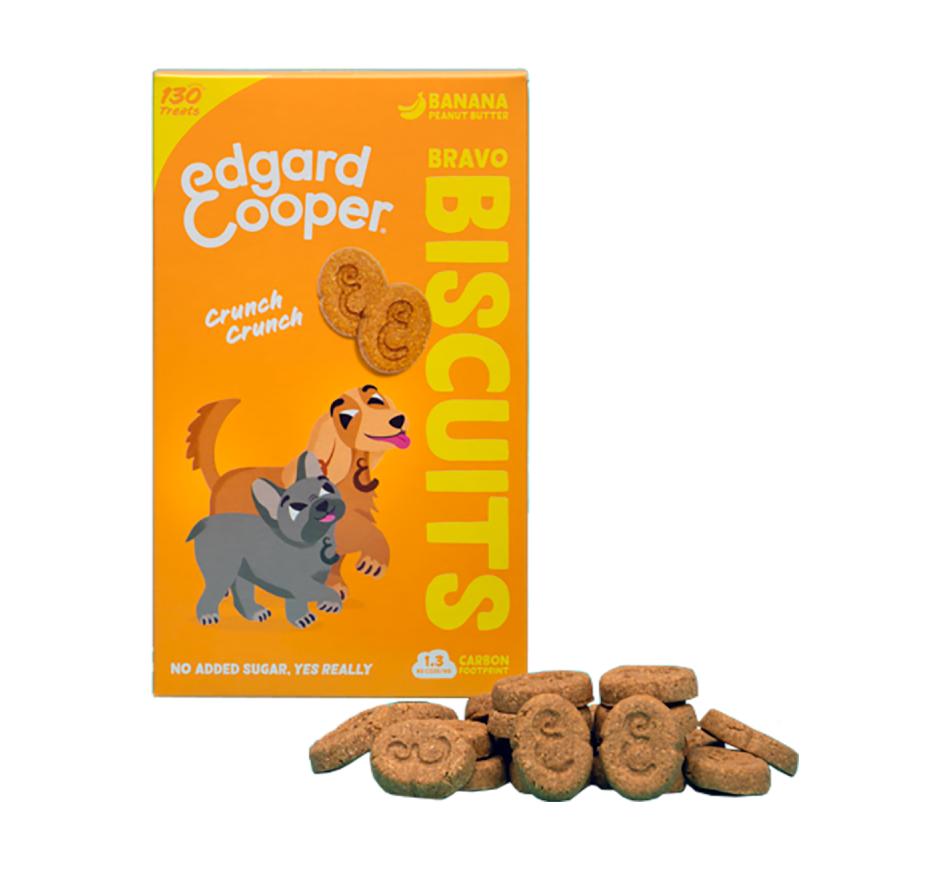 Edgard & Cooper Snack Cão Crunchy Cookies Banana e manteiga amendoim