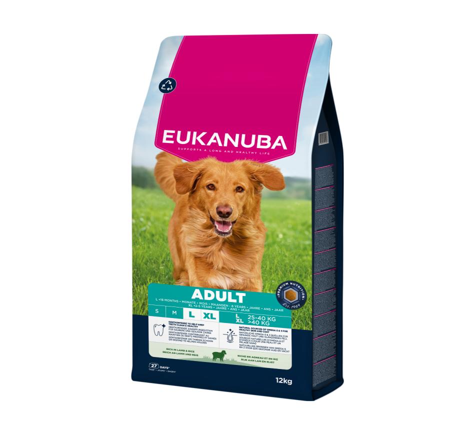 Eukanuba Cão Adulto de Raça Grande - Cordeiro e Arroz 
