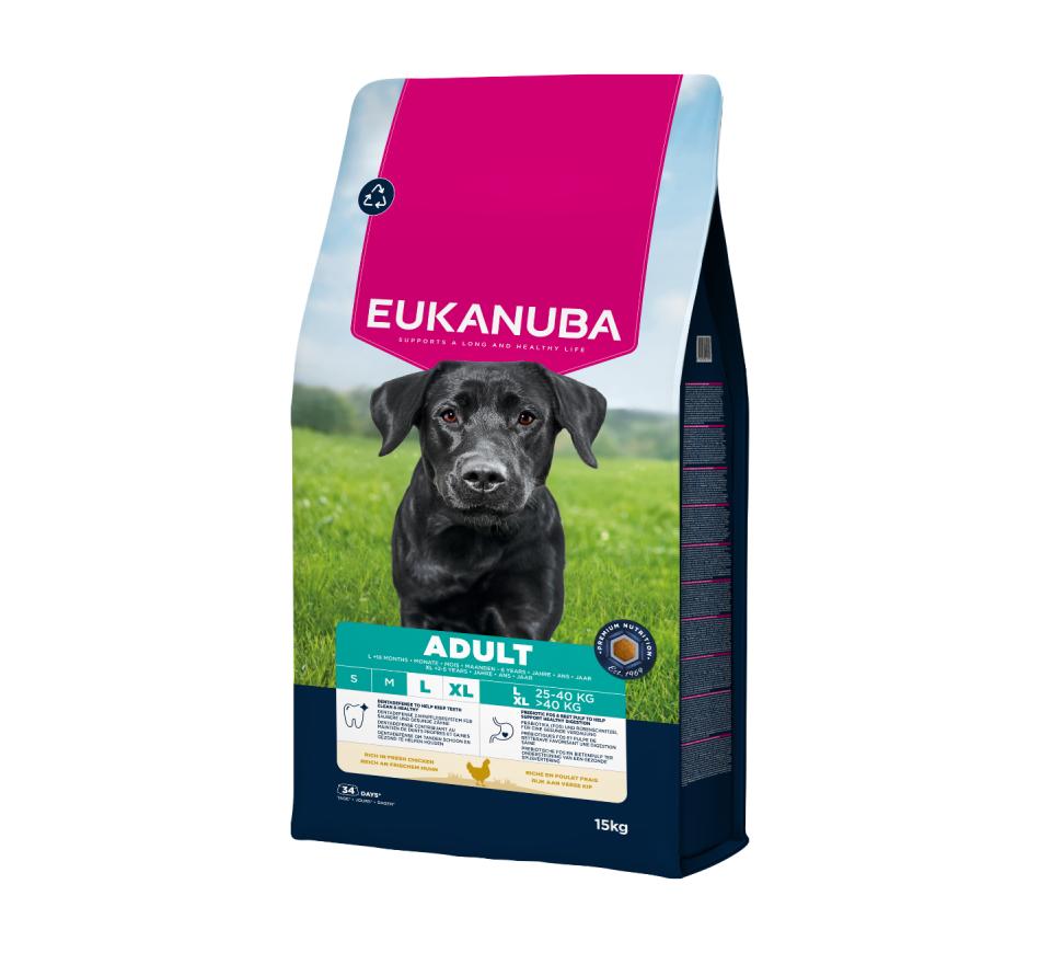 Eukanuba Cão Adulto de Raça Grande - Frango Fresco 