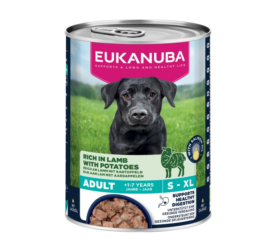 Eukanuba Cão Adulto Ração Húmida - Cordeiro com Batata 