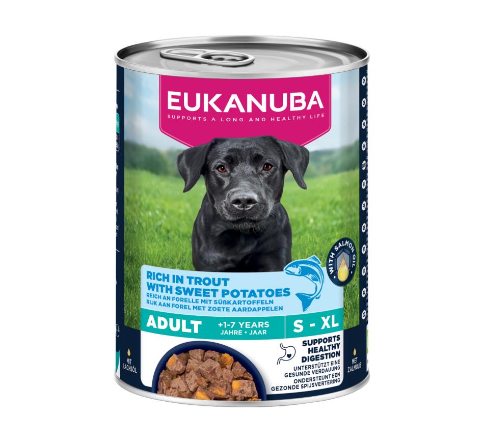 Eukanuba Cão Adulto Ração Húmida - Truta com Batata Doce 