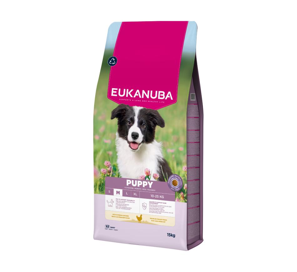 Eukanuba Cão Puppy de Raça Média - Frango Fresco 