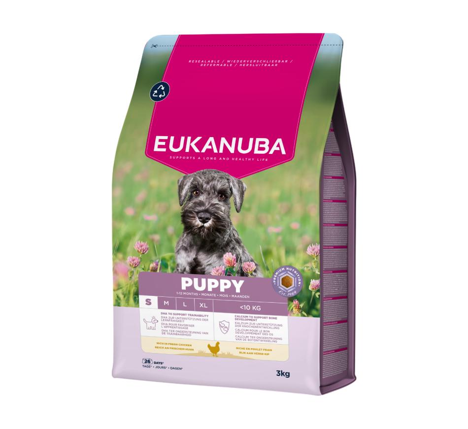 Eukanuba Cão Puppy Raça Pequena - Frango Fresco 